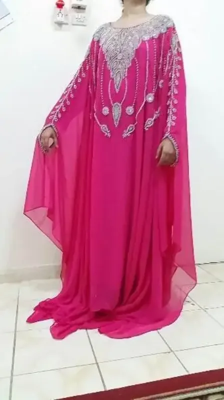 Picture of Radhe Designer Multicolor Georgette Kaftan Dress for Women - F8902