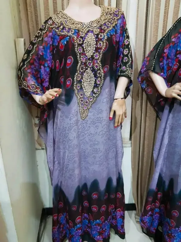 Picture of Radhe Designer Black Georgette Kaftan Dress for Women - F3513