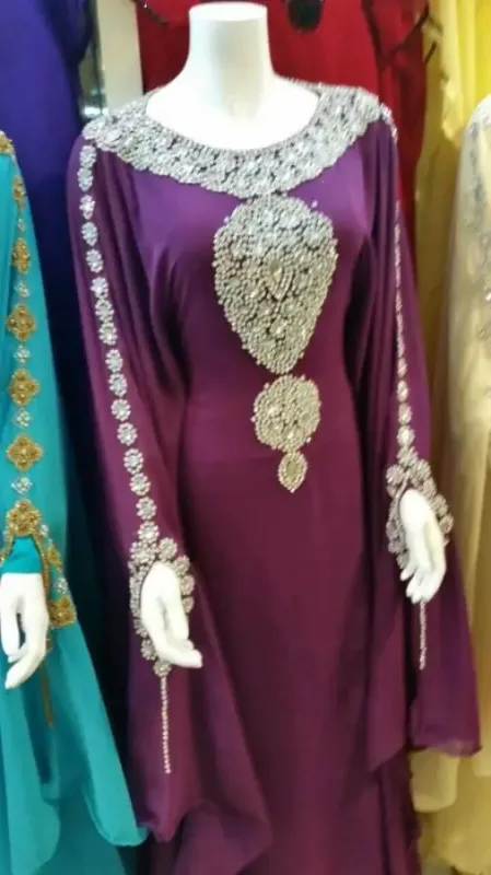 Picture of Radhe Designer Blue Georgette Kaftan Dress for Women - F8911