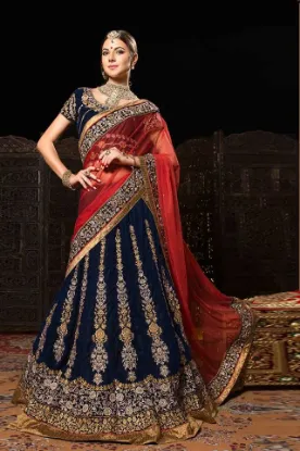 Picture of bollywood bridal lehenga choli indian pakistani heavy e