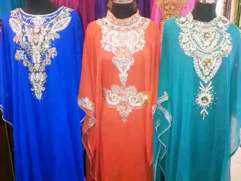 Picture of Radhe Designer Purple Georgette Kaftan Dress for Women - F8937