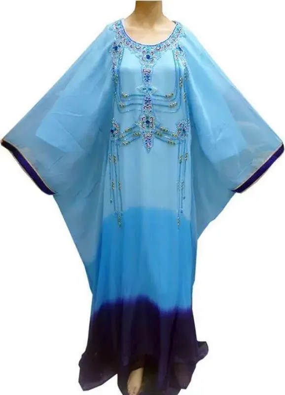 Picture of Radhe Designer Multicolor Georgette Kaftan Dress for Women - F8936