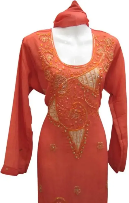 Picture of Radhe Designer Black Georgette Kaftan Dress for Women - F3553