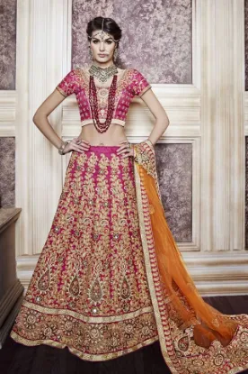 Picture of lehenga choli bollywood party wear wedding traditional 