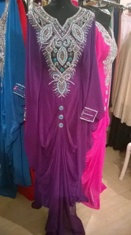 Picture of Radhe Designer Black Georgette Kaftan Dress for Women - F8952
