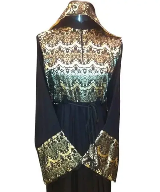 Picture of Radhe Designer White Georgette Kaftan Dress for Women - F3629