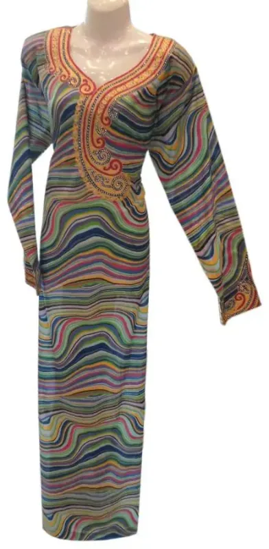 Picture of Radhe Designer Multicolor Georgette Kaftan Dress for Women - F3627
