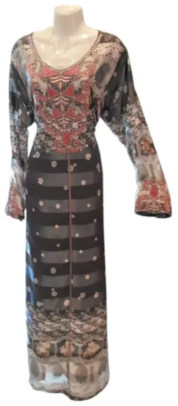 Picture of Radhe Designer Pink Cotton Kaftan Dress for Women - F3625