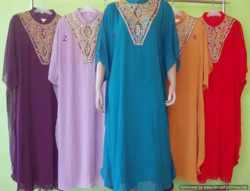 Picture of Radhe Designer Multicolor Georgette Kaftan Dress for Women - F9045