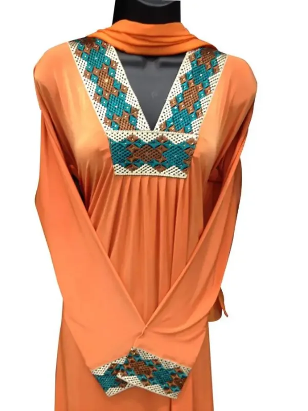 Picture of Radhe Designer Multicolor Georgette Kaftan Dress for Women - F3665