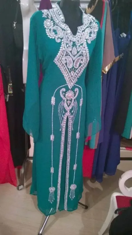 Picture of Radhe Designer Multicolor Georgette Kaftan Dress for Women - F9063