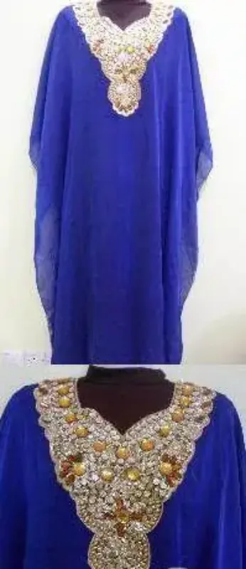 Picture of Radhe Designer Multicolor Georgette Kaftan Dress for Women - F9118