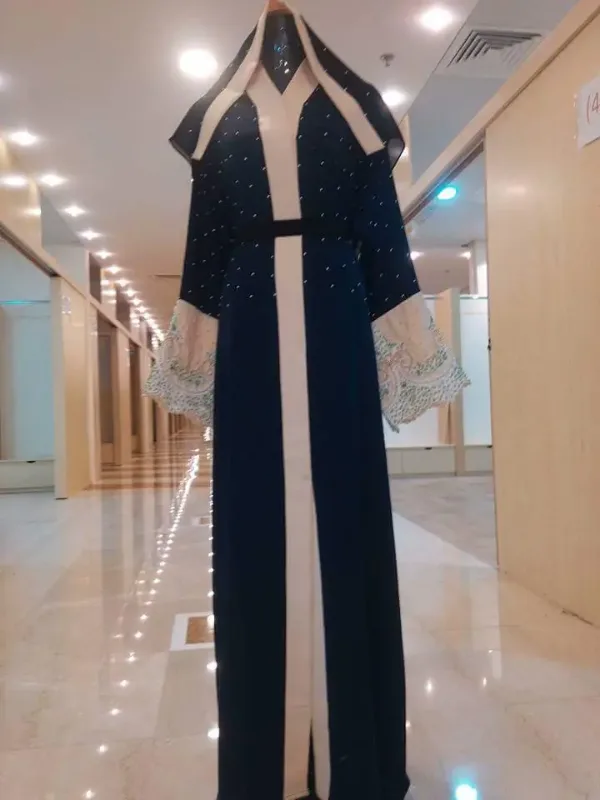 Picture of Radhe Designer Blue Georgette Kaftan Dress for Women - F3478
