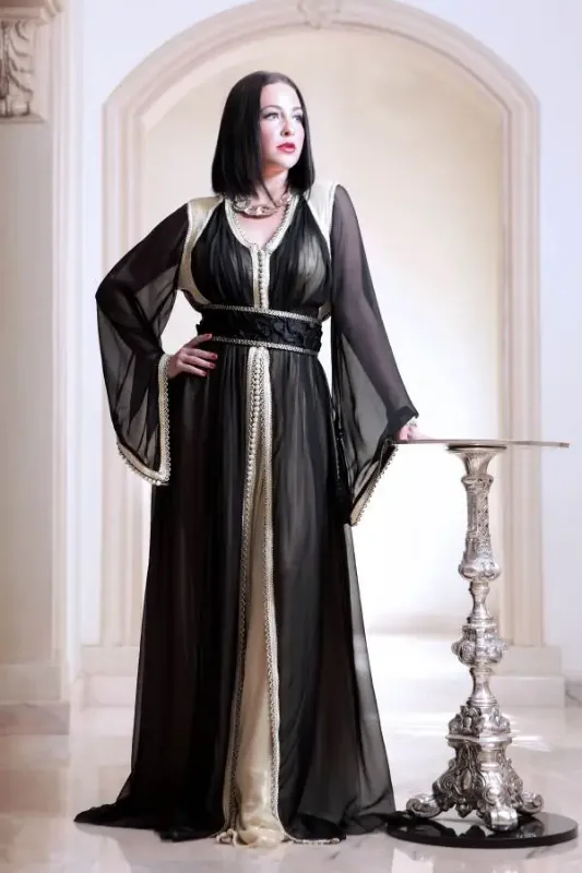 Picture of Radhe Designer Multicolor Georgette Kaftan Dress for Women - F8876