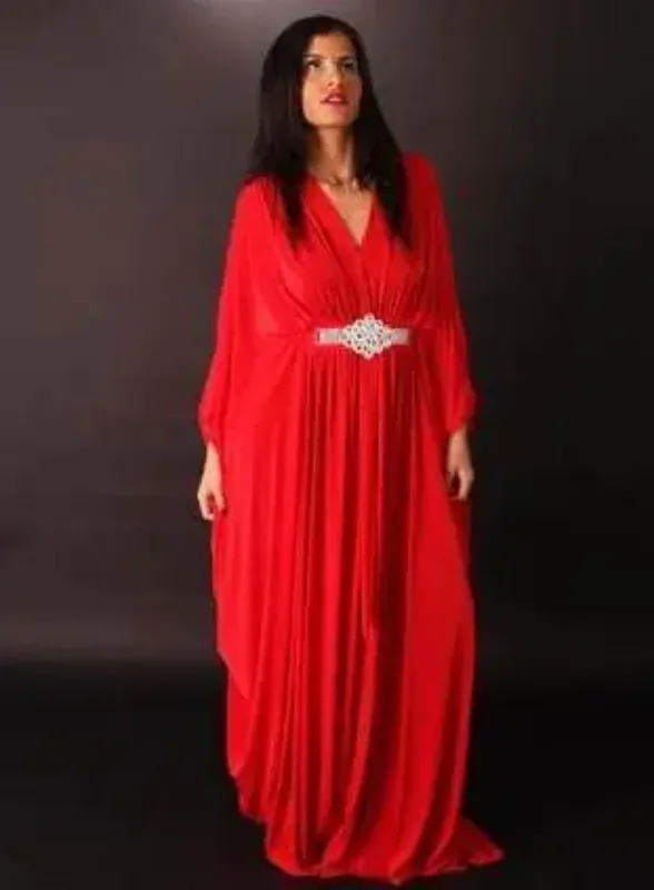 Picture of Radhe Designer Multicolor Georgette Kaftan Dress for Women - F8914