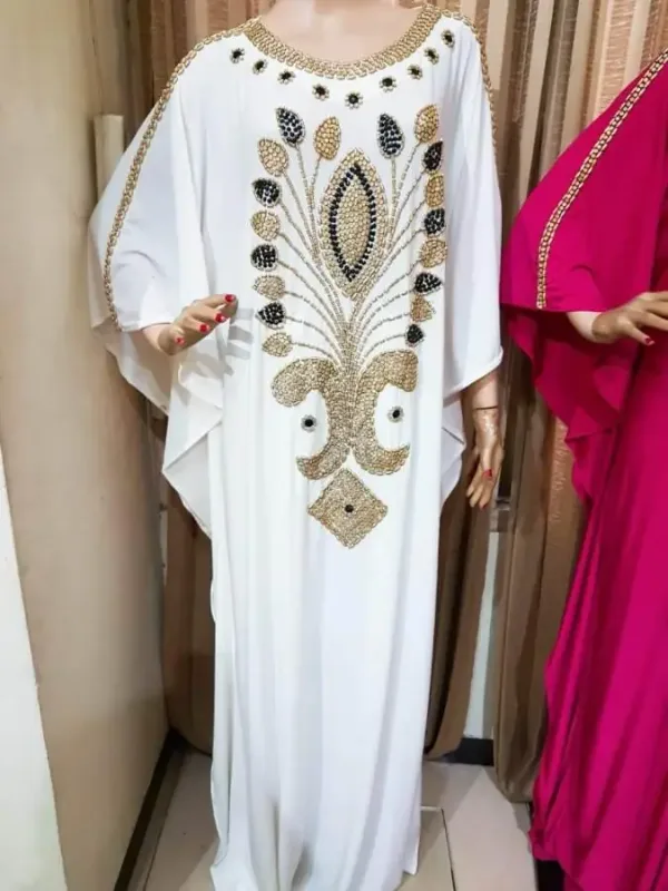 Picture of Radhe Designer Yellow Georgette Kaftan Dress for Women - F3514
