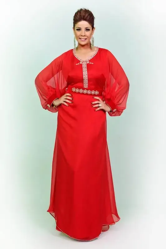 Picture of Radhe Designer Black Georgette Kaftan Dress for Women - F8929