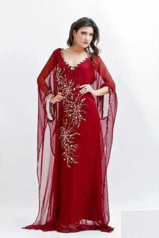 Picture of Radhe Designer Multicolor Georgette Kaftan Dress for Women - F8941