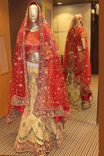 Picture of bollywood choli lehenga indian wedding ethnic women des