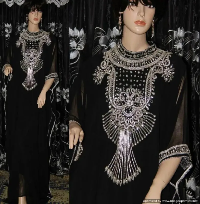Picture of Radhe Designer Multicolor Georgette Kaftan Dress for Women - F8395