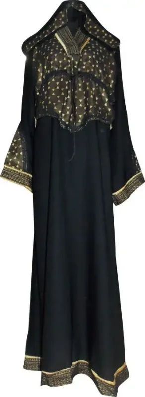 Picture of Black Georgette Jilbab Dress with Party Wear Jilbab for Women