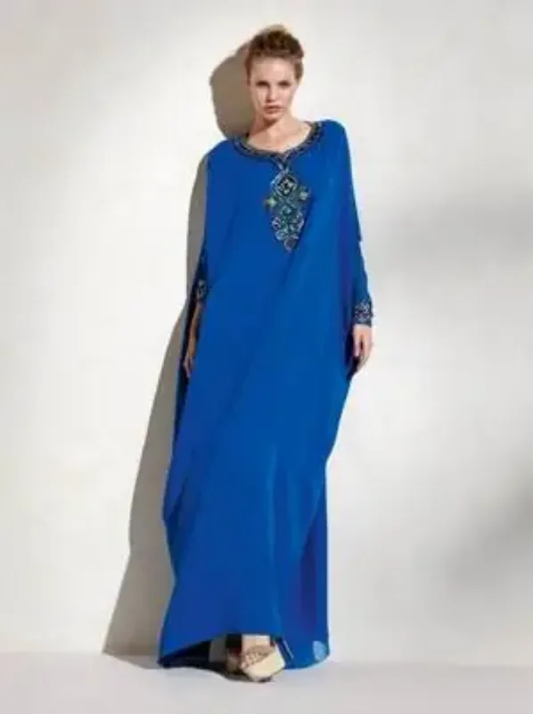 Picture of Radhe Designer Multicolor Georgette Kaftan Dress for Women - F8402
