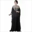 Picture of Black Georgette Jilbab Dress with Party Wear Maghrib for Women