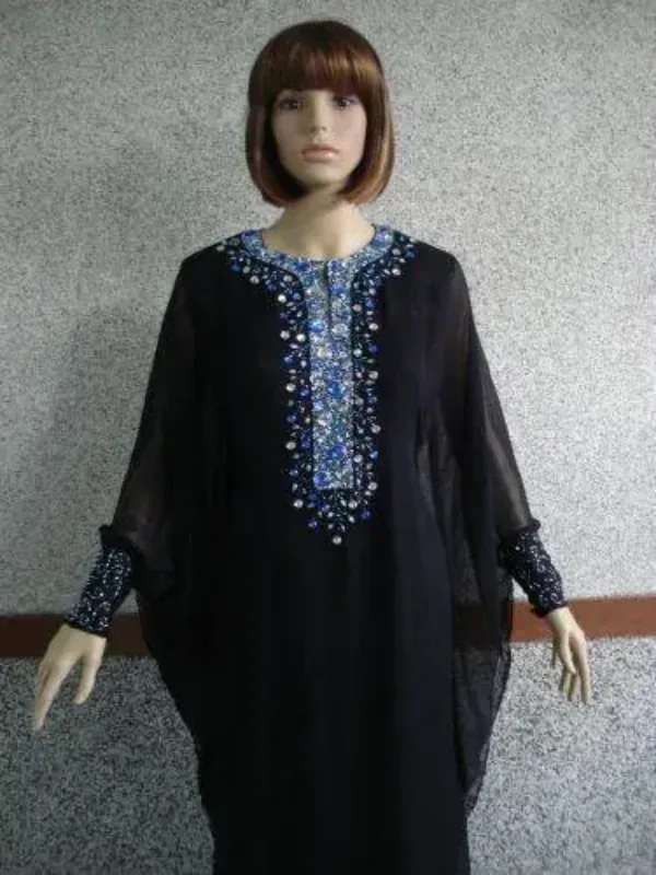 Picture of Radhe Designer Multicolor Georgette Kaftan Dress for Women - F8397