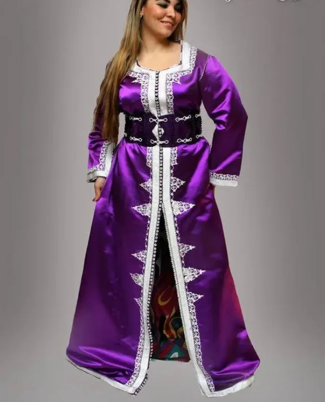 Picture of Radhe Designer Purple Georgette Kaftan Dress for Women - F8425