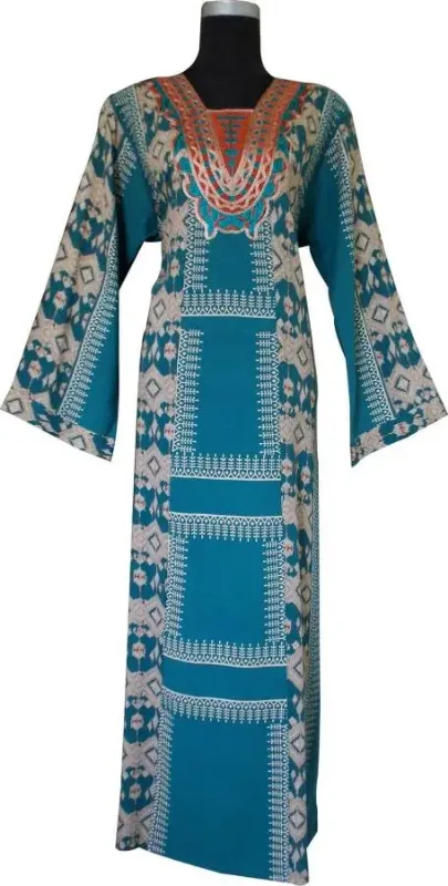 Picture of Blue Georgette Jilbab Dress with Party Wear Arabic for Women