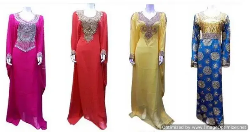 Picture of Radhe Designer Multicolor Georgette Kaftan Dress for Women - F8379