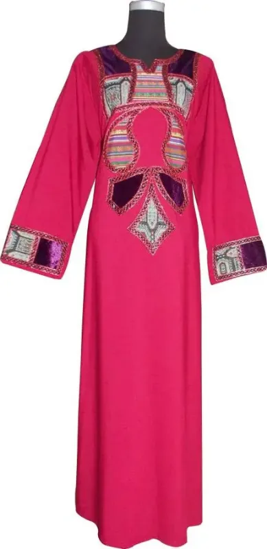Picture of Multicolor Georgette Jilbab Dress with Party Wear Arabic for Women Modern Style