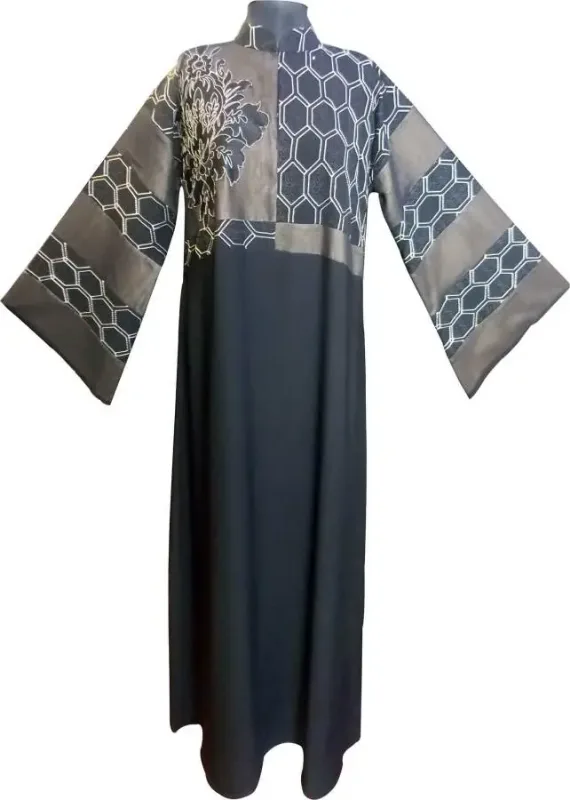 Picture of White Georgette Jilbab Dress with Bridal Bridesmaid for Women Elegant Style