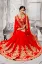 Picture of exotic red east indian corset tulle lehenga saree sari 