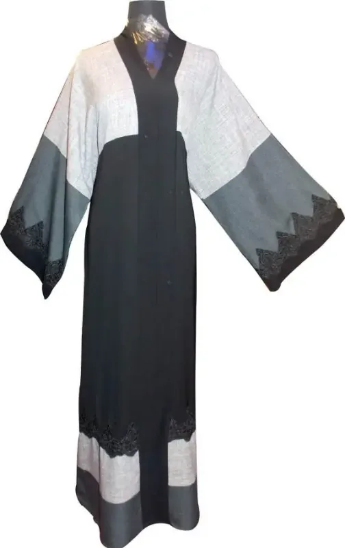 Picture of Black Georgette Jilbab Dress with Beaded Party Wear for Women Classic Style