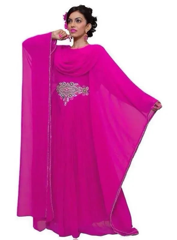 Picture of Radhe Designer Multicolor Georgette Kaftan Dress for Women - F8368