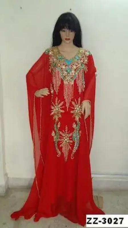 Picture of Radhe Designer Multicolor Georgette Kaftan Dress for Women - F8424