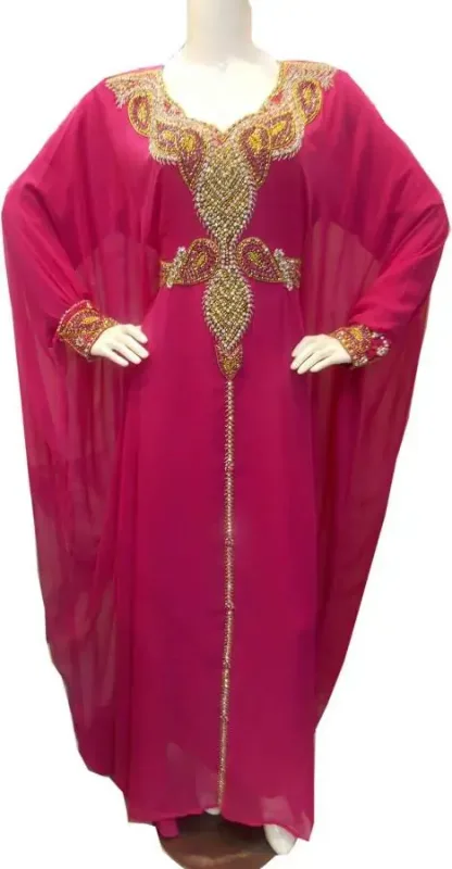 Picture of Radhe Designer Purple Georgette Kaftan Dress for Women - F4469