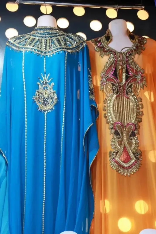 Picture of Radhe Designer Multicolor Georgette Kaftan Dress for Women - F8453