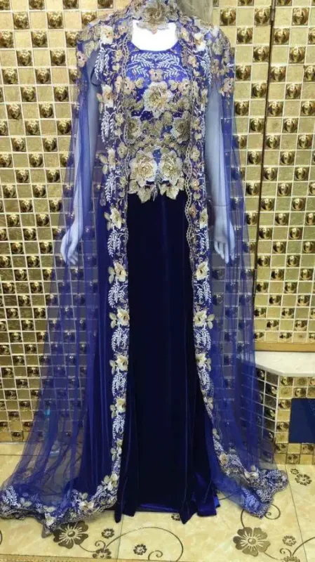 Picture of Radhe Designer Multicolor Georgette Kaftan Dress for Women - F8465