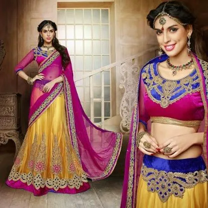 Picture of wear indian designer lehenga pakistani bridal lehenga c
