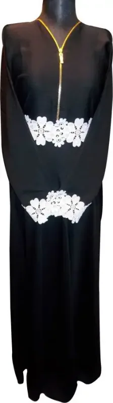 Picture of Yellow Georgette Farasha Dress with Wedding Party Wear for Women Elegant Style
