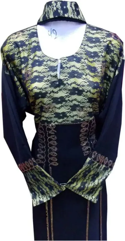 Picture of Multicolor Georgette Farasha Dress with Wedding Party Wear for Women Chic Style