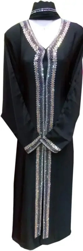 Picture of Multicolor Georgette Farasha Dress with Wedding Party Wear for Women Soft Drape