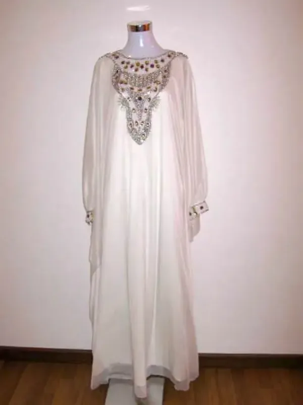 Picture of Radhe Designer Black Georgette Kaftan Dress for Women - F8455