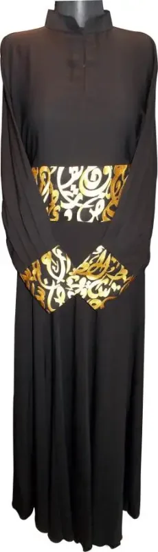 Picture of Radhe Designer Black Georgette Kaftan Dress for Women - F4482