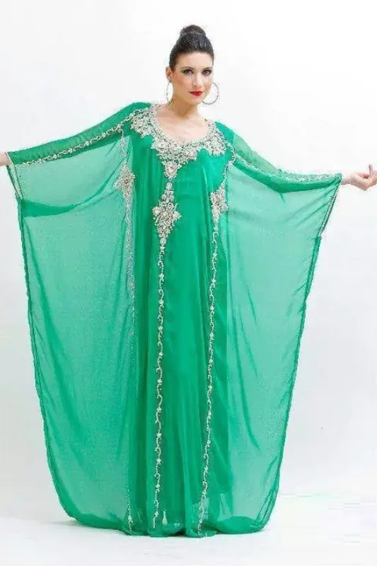 Picture of Radhe Designer Multicolor Georgette Kaftan Dress for Women - F8482