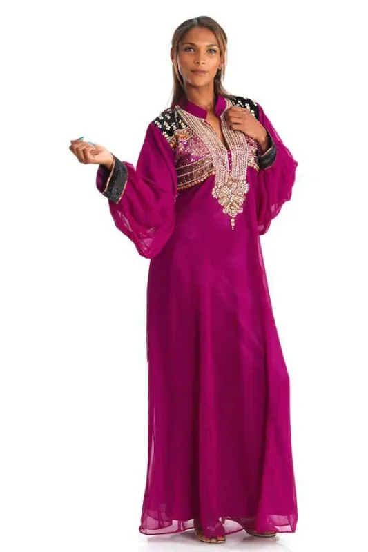 Picture of Radhe Designer Multicolor Georgette Kaftan Dress for Women - F8497