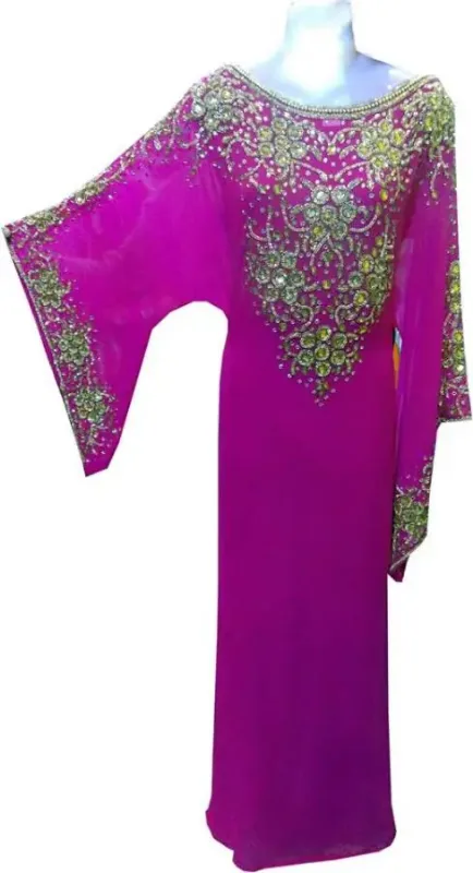 Picture of Radhe Designer Multicolor Georgette Kaftan Dress for Women - F8181