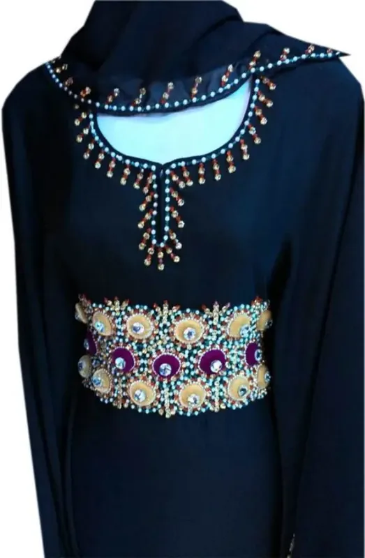 Picture of Radhe Designer White Georgette Kaftan Dress for Women - F8182